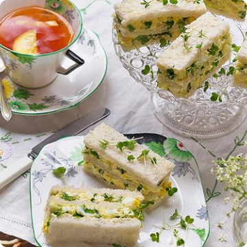 Egg and Salad Cress Sandwiches