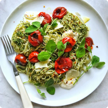Peashoot Pesto Pasta